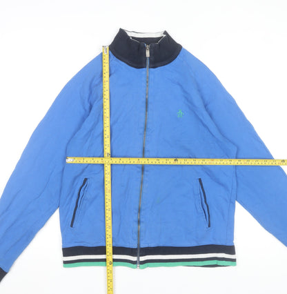Original Penguin Men's Blue Full Zip Cotton Sweatshirt L