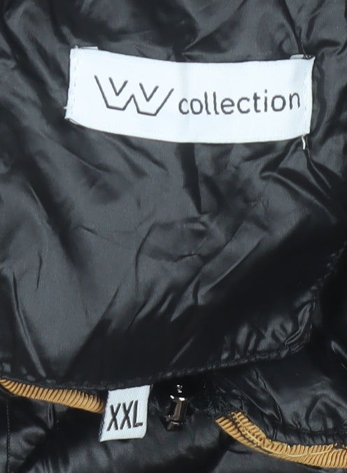 VV Collection Women's Black 2XL Puffer Jacket Lightweight Winter Coat