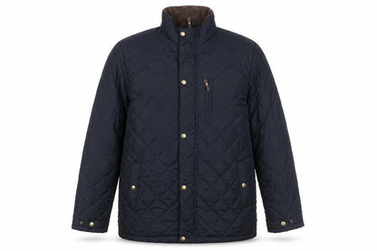 Target Dry Men's Blue Quilted Mid-Length Jacket M