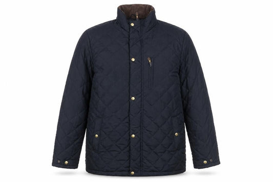 Target Dry Men's Blue Quilted Mid-Length Jacket M