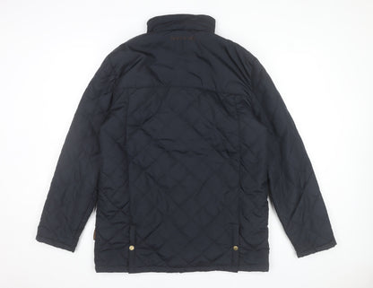 Target Dry Men's Blue Quilted Mid-Length Jacket M