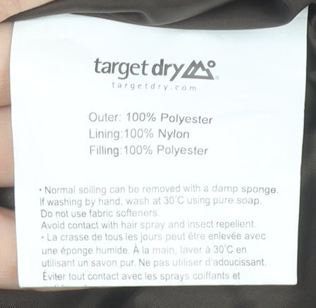 Target Dry Men's Blue Quilted Mid-Length Jacket M