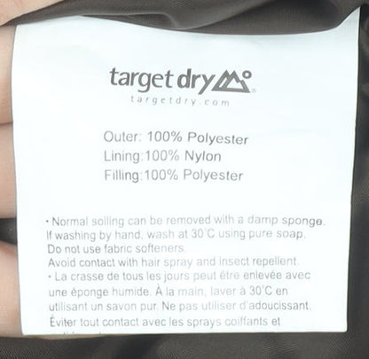 Target Dry Men's Blue Quilted Mid-Length Jacket M