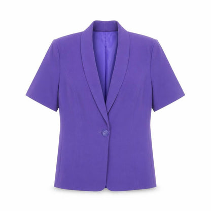 Debenhams Classics Women's Purple Short Sleeve Blazer Size 14
