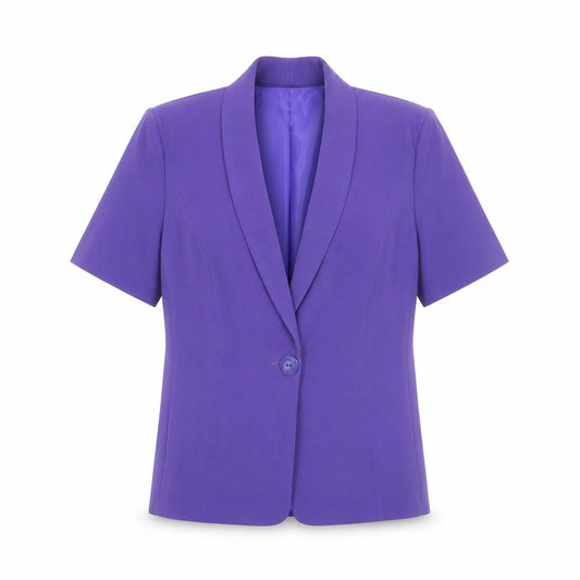 Debenhams Classics Women's Purple Short Sleeve Blazer Size 14