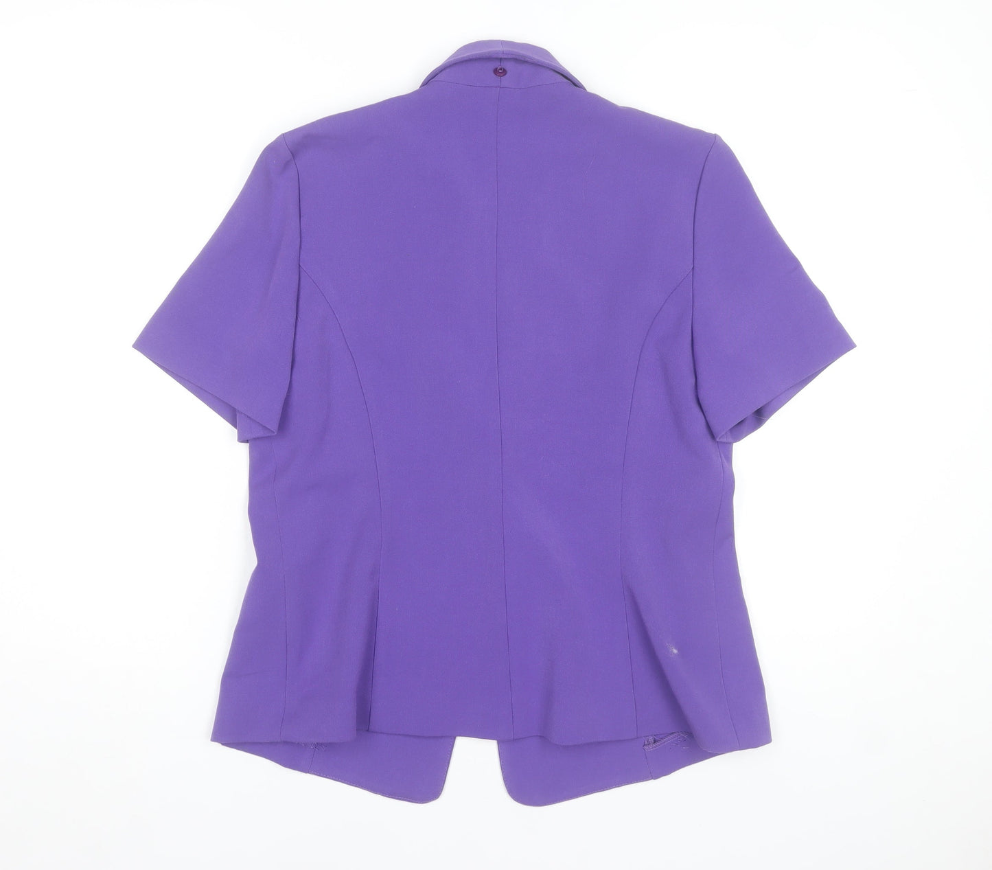 Debenhams Classics Women's Purple Short Sleeve Blazer Size 14