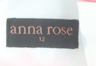 Anna Rose Womens Multicoloured Floral Sheath Dress Size 12