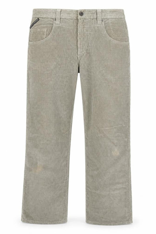 Counter Propaganda Men's Beige Corduroy Trousers 36x32 Relaxed Fit