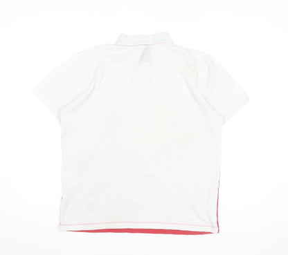 Hackett Aston Martin Racing Red Men's L Polo Shirt Cotton