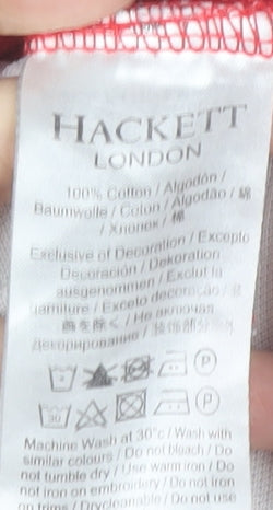 Hackett Aston Martin Racing Red Men's L Polo Shirt Cotton