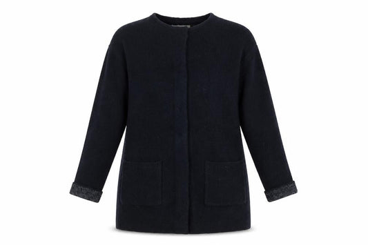 Promod Women’s Black Wool Blend Long Cardigan Size M