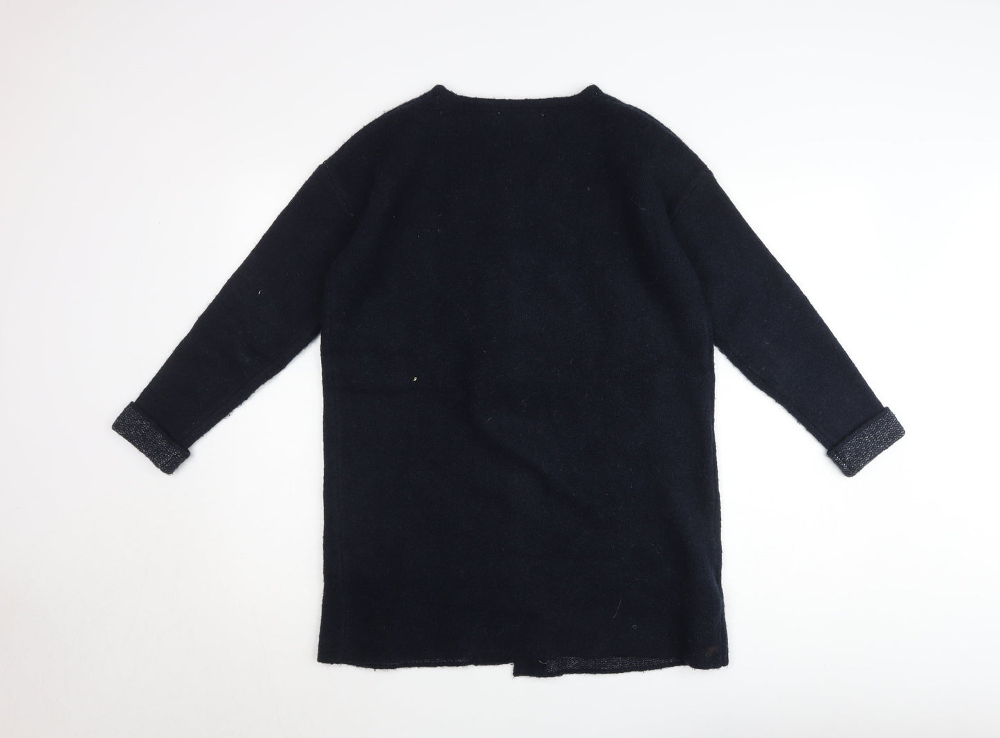 Promod Women’s Black Wool Blend Long Cardigan Size M