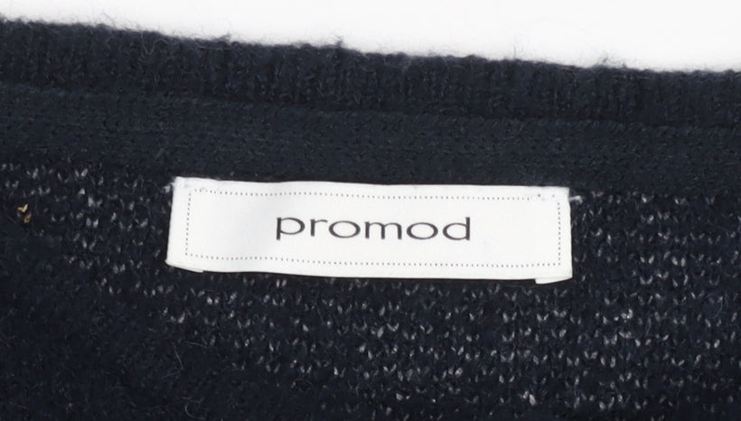 Promod Women’s Black Wool Blend Long Cardigan Size M