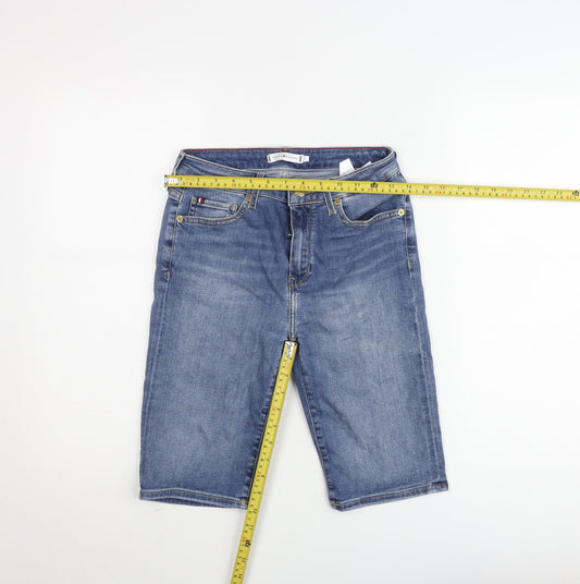 Tommy Hilfiger Men's Blue Denim Slim Chino Shorts Size 28