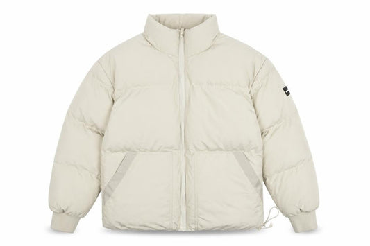 GOODFORNOTHING Women Beige Puffer Jacket M Regular Fit Winter Coat