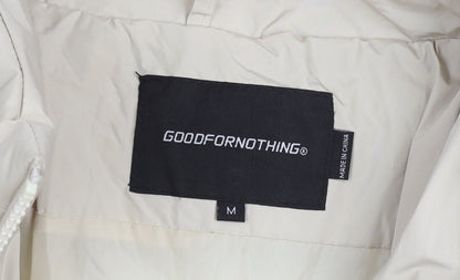 GOODFORNOTHING Women Beige Puffer Jacket M Regular Fit Winter Coat