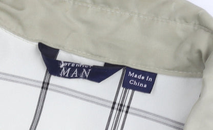 Premier Man Beige L Regular Fit Full Zip Lined Men's Jacket
