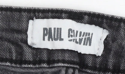 Paul Galvin Women's Black Skinny Jeans Size 14 Regular Fit 30in