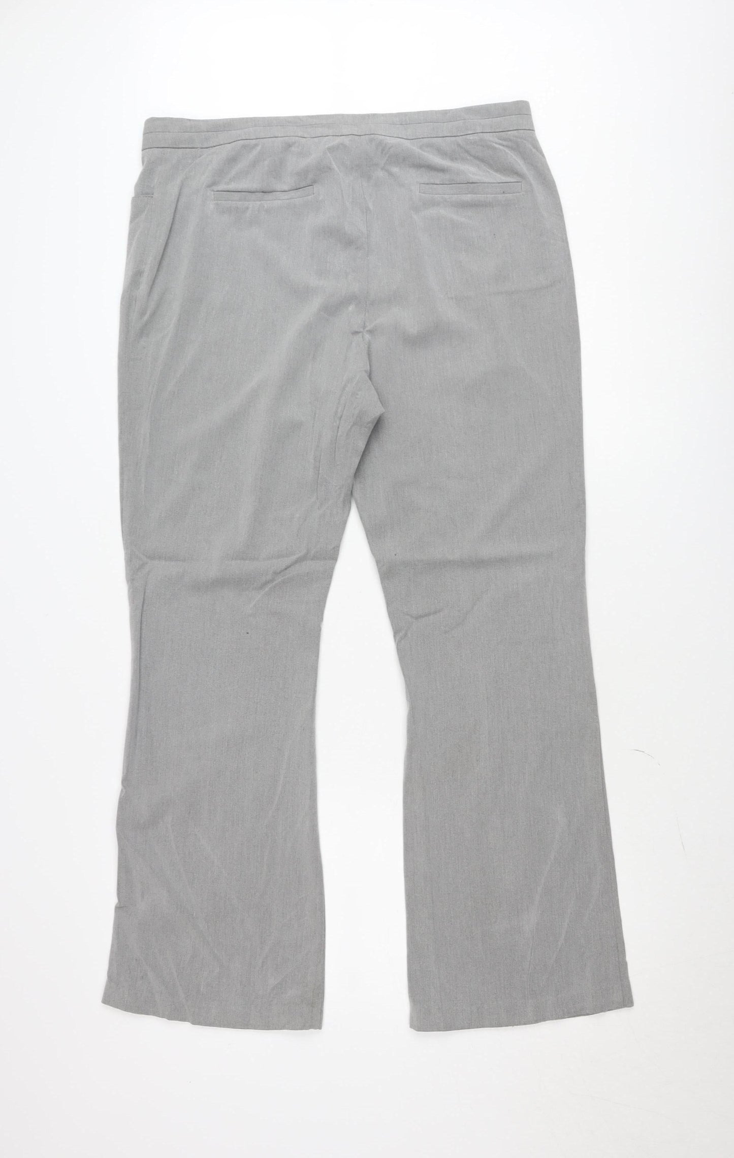 Marks and Spencer Women’s Grey Trousers Size 16 Long Straight Leg