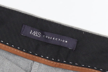 Marks and Spencer Women’s Grey Trousers Size 16 Long Straight Leg