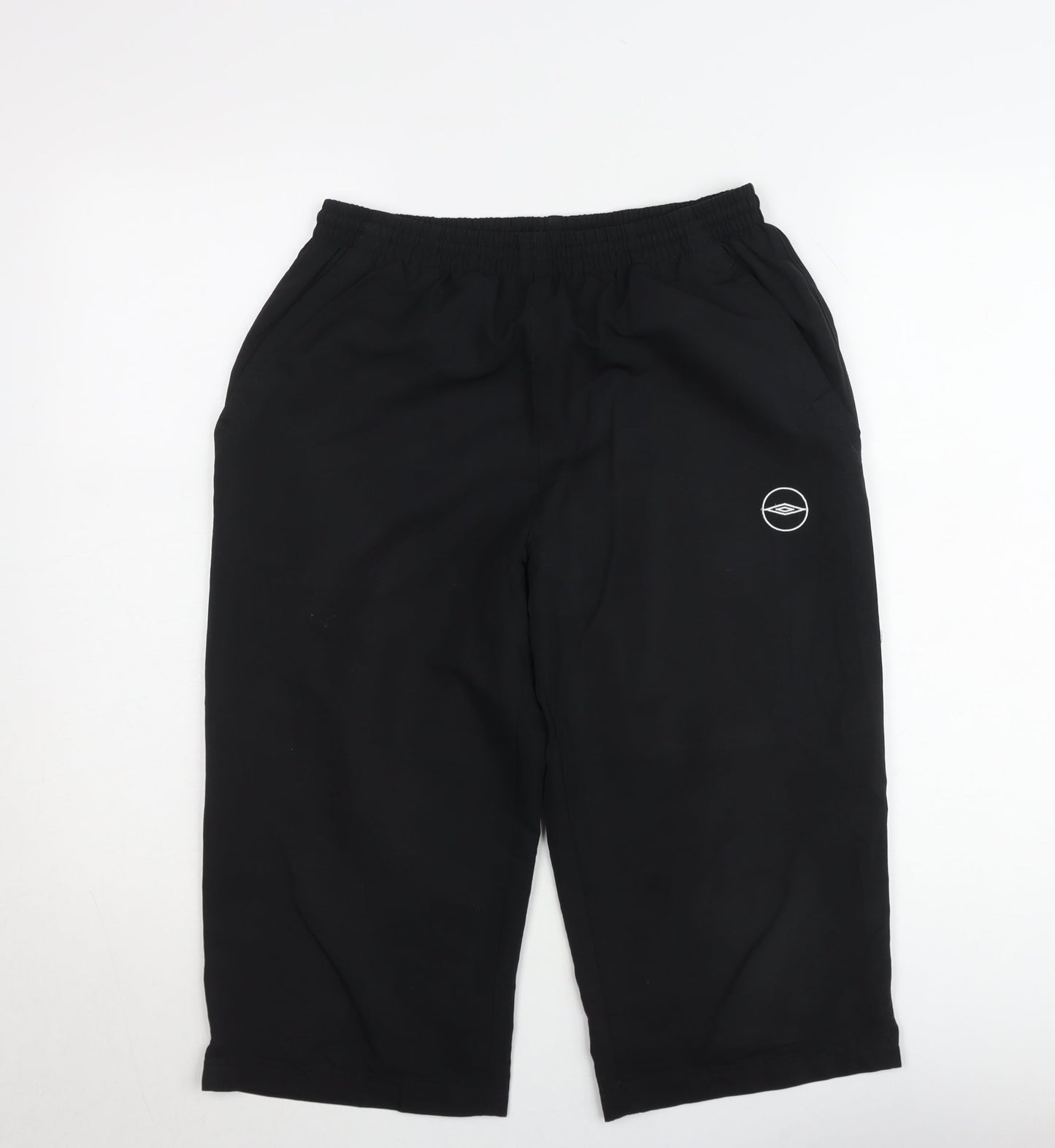Umbro Men's Black Sweat Shorts Size S Elastic Waist Sportswear