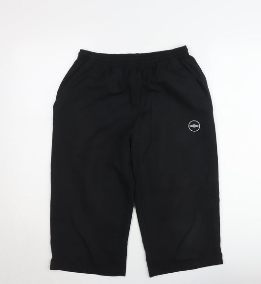 Umbro Men's Black Sweat Shorts Size S Elastic Waist Sportswear