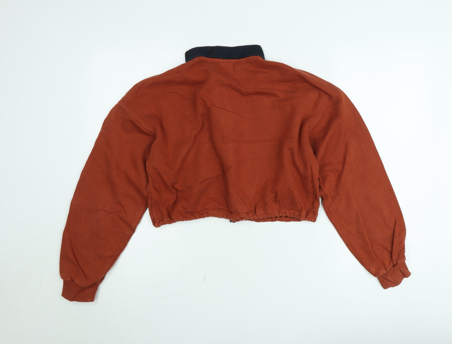 Urban Outfitters Womens Rust Henley Pullover Sweatshirt Small