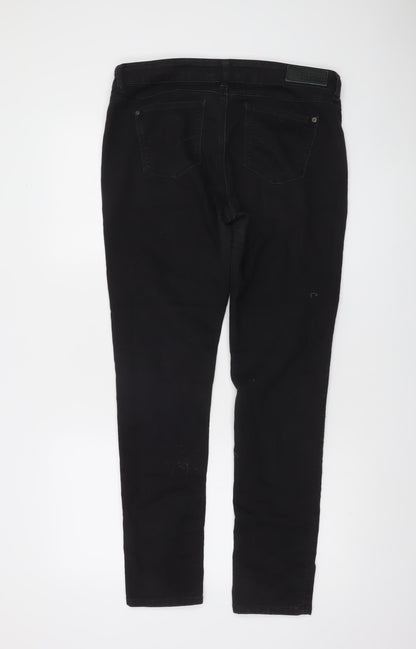 Firetrap Men's Black Slim Fit Stretch Denim Trousers W32