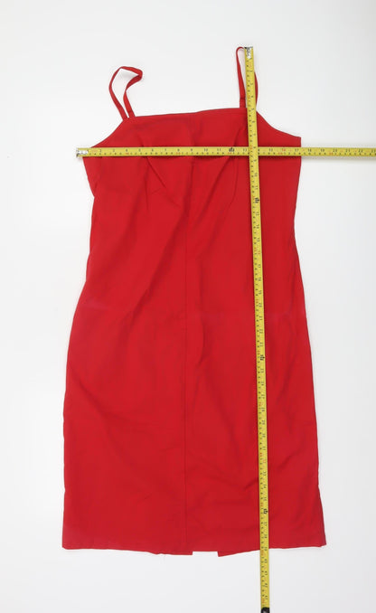 United Colors of Benetton Women's Red Bodycon Dress L