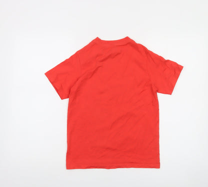 Nike Boys Red Graphic Sports T-Shirt Size 8-10 Years Small