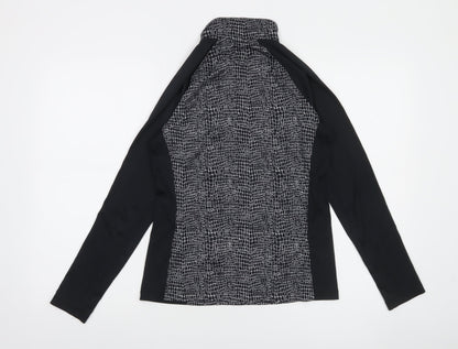 Under Armour Womens Black Long Sleeve 1/4 Zip Running Top Size S