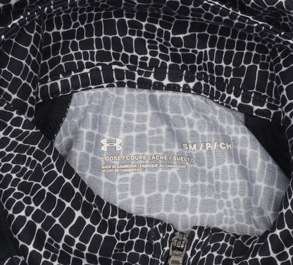 Under Armour Womens Black Long Sleeve 1/4 Zip Running Top Size S