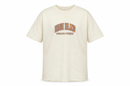 Gold Basics Label Men's Beige Rhode Island Graphic T-Shirt Size L