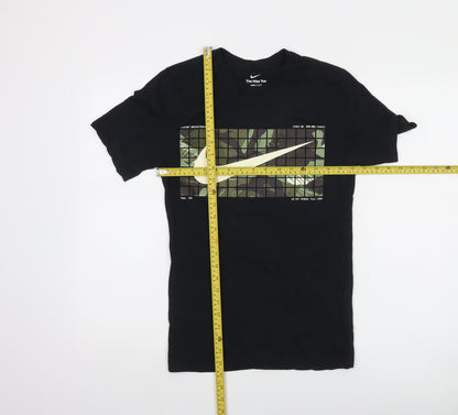 Nike Men's Black Dri-Fit Graphic T-Shirt XS Camouflage Print