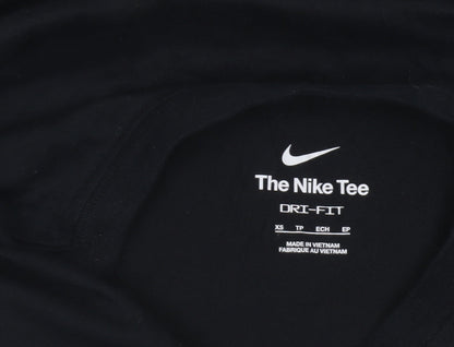 Nike Men's Black Dri-Fit Graphic T-Shirt XS Camouflage Print