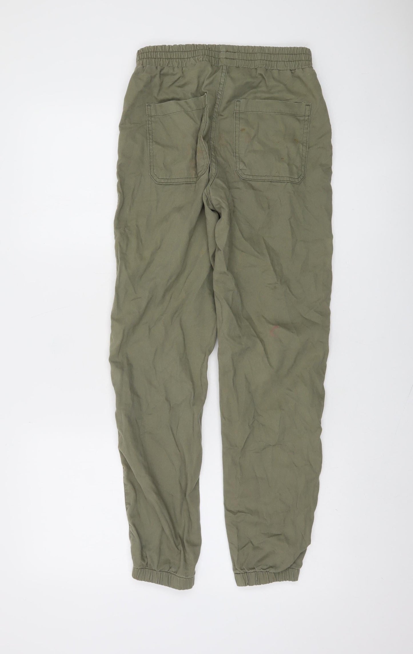 New Look Boys Green Cotton Joggers Age 12 Regular Fit Casual Trousers