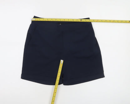 Object Women Navy Blue Chino Shorts Size 8 Regular Fit
