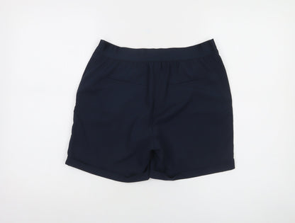 Object Women Navy Blue Chino Shorts Size 8 Regular Fit