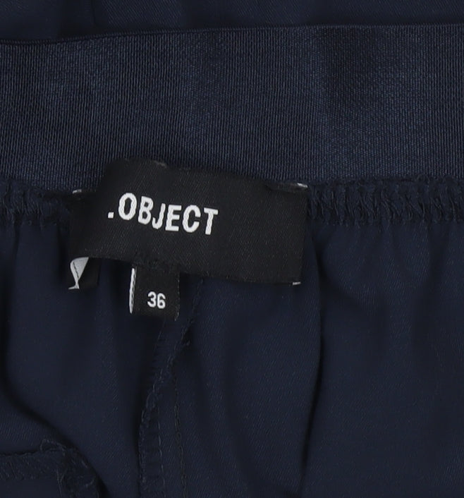 Object Women Navy Blue Chino Shorts Size 8 Regular Fit