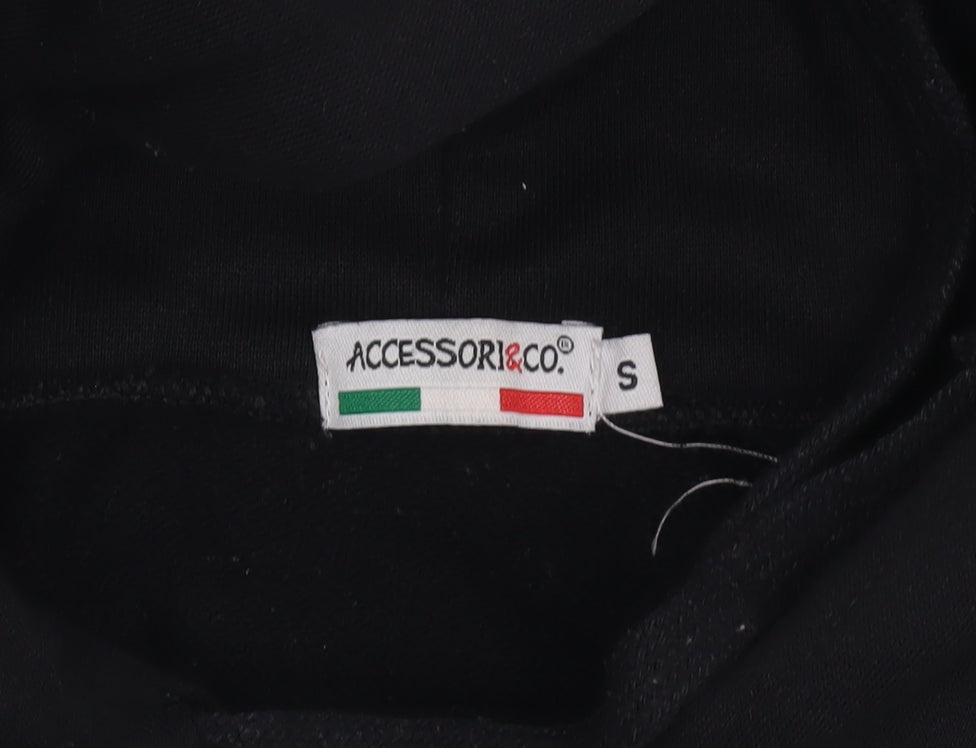 Accessori & Co Black Universita Roma Pullover Hoodie Women S