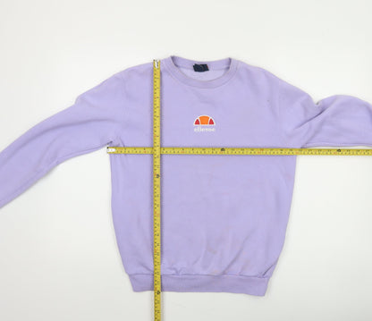Ellesse Women's Purple Crew Neck Pullover Sweatshirt UK 8