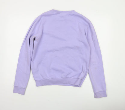 Ellesse Women's Purple Crew Neck Pullover Sweatshirt UK 8