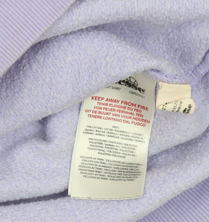 Ellesse Women's Purple Crew Neck Pullover Sweatshirt UK 8