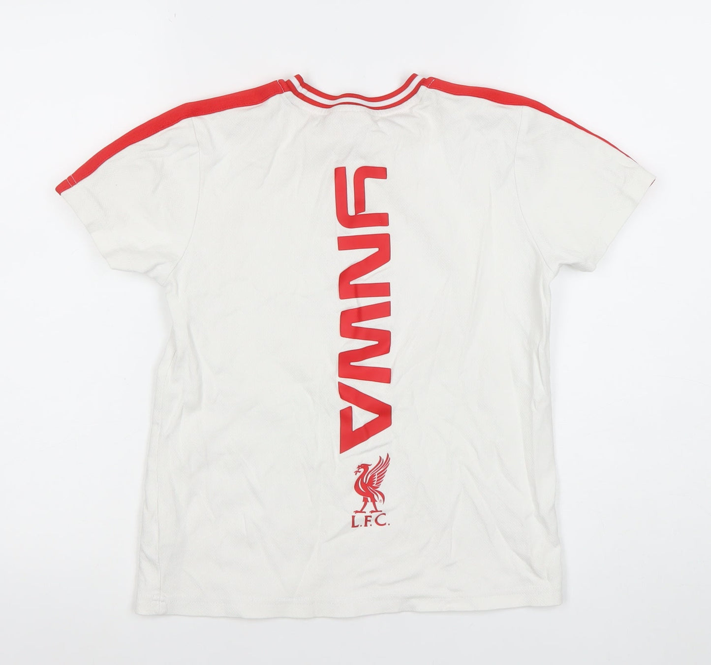 Liverpool FC Boys White Red YNWA Jersey T-Shirt 9-10 Years