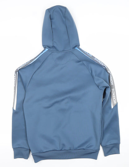 McKenzie Boys Blue Full Zip Colourblock Hoodie 12-13 Years
