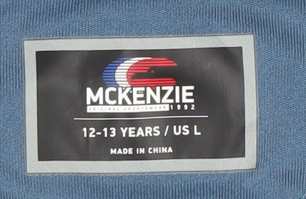 McKenzie Boys Blue Full Zip Colourblock Hoodie 12-13 Years