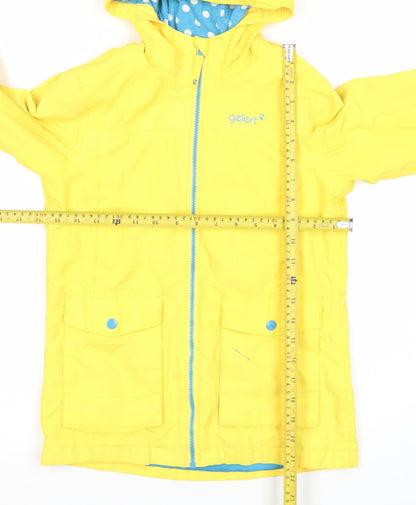 Gelert Girls Yellow Waterproof Hooded Rain Coat 9-10 Years