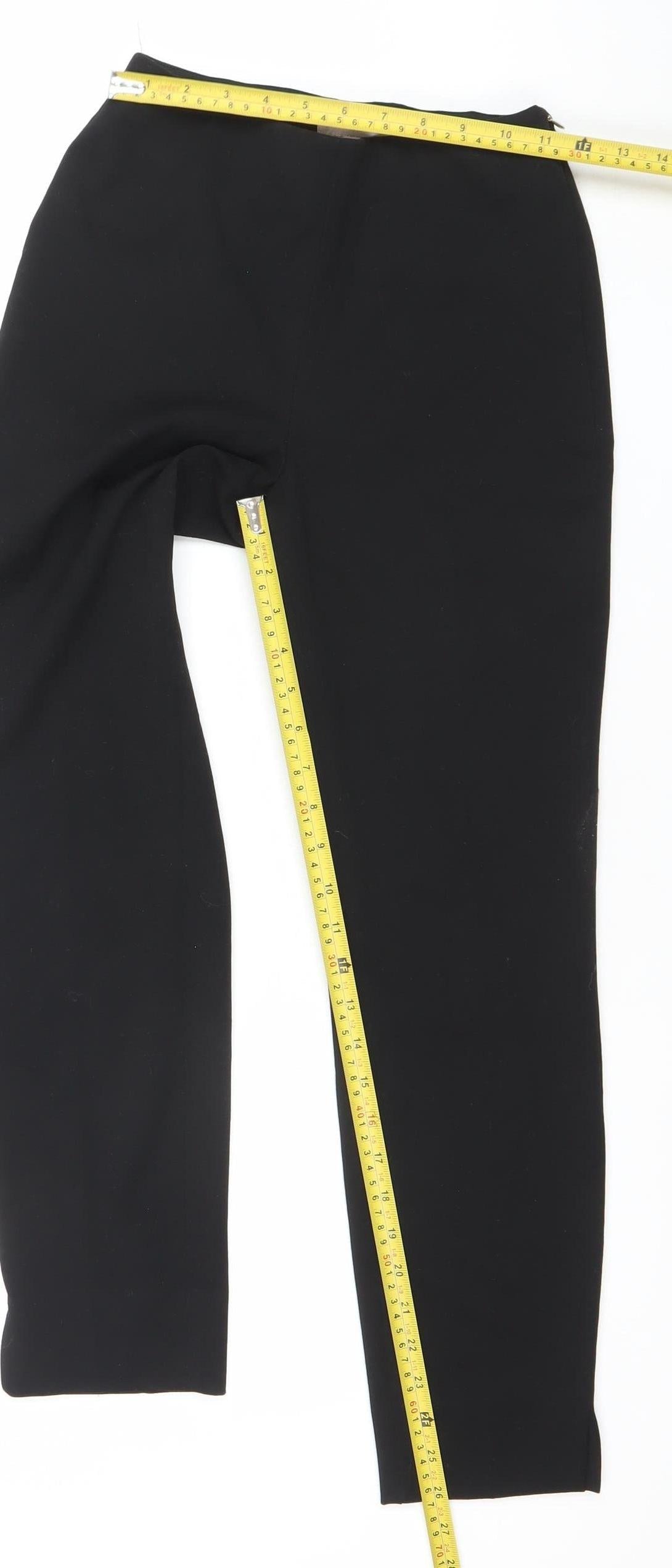 H&M Women’s Black XS Slim Fit Tapered Stretch Trousers