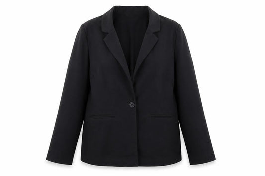 H&M Divided Women's Black Single-Breasted Blazer Size 12
