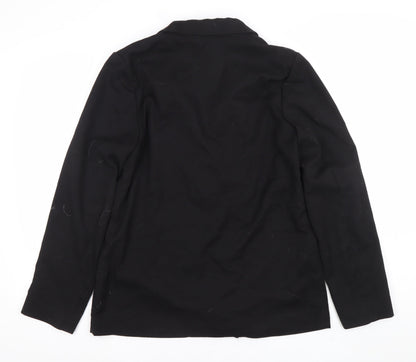 H&M Divided Women's Black Single-Breasted Blazer Size 12